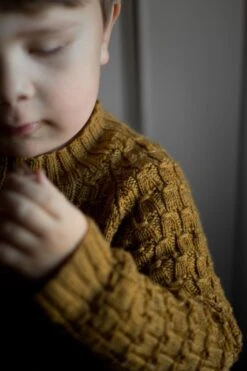 Viggo's Sweater [Trine Bertelsen](Viggos Sweater Trine Bertelsen) -Tangled Yarn Store 168VIGGOCLOSEUPFORFRA