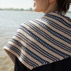 Contact [Knitting Pattern - PDF](Contact Knitting Pattern) -Tangled Yarn Store ContactShawlRosyGreenWool 4