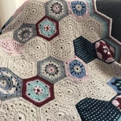 Vintage Patchwork Blanket Crochet Pattern(Vintage Patchwork Blanket Crochet) -Tangled Yarn Store IMG 7271 7885ad95 f52d 40ba a624 607115debd97