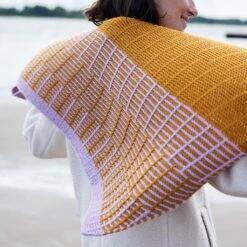 Scent Of Flowers [Knitting Pattern - PDF](Scent Of Flowers Knitting Pattern) -Tangled Yarn Store RosyGreenWoolScentofFlowersShawlSpan