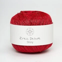 Krea Deluxe Shiny Glitter Yarn(Krea Deluxe Shiny Glitter Yarn) -Tangled Yarn Store Shiny Red Krea deluxe 1200x 045e9f45 3a6b 4d31 bc52 954d05859f7e