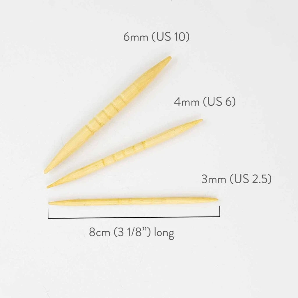 Shortie Bamboo Cable Needles(Shortie Bamboo Cable Needles For Knitting) 3 Shortie Bamboo Cable Needles(Shortie Bamboo Cable Needles For Knitting) - Image 3