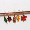 Leaves Stitch Marker(Leaves Marker Rings)