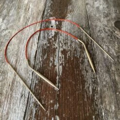 Chiaogoo 12" (30cm) Red Lace Circular Knitting Needles(Chiaogoo Red Fixed Circulars 12 16)