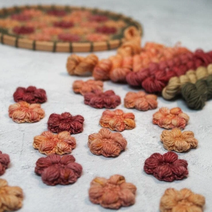 Peach Blossom Mandala Kit(Pineapple Fibre Art Peach Blossom Mandala Kit) 2 Peach Blossom Mandala Kit(Pineapple Fibre Art Peach Blossom Mandala Kit) - Image 2