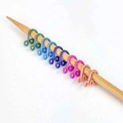 Melody Clips - Stitch Markers(Melody Clips Simple Locking Stitch Markers) -Tangled Yarn Store twice sheared sheep melody stitch markers rainbow